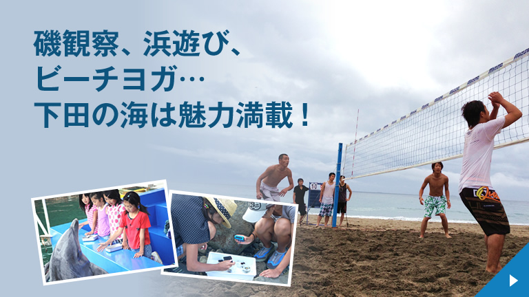 磯観察、浜遊び、ビーチヨガ…下田の海は魅力満載！